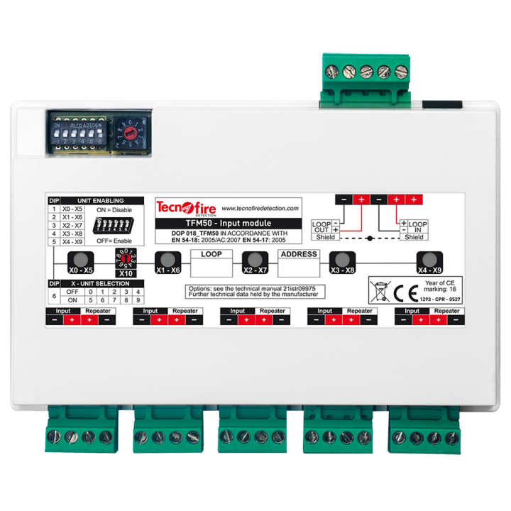 TECNOFIRE TF-TFM50-LP suitsuandur – fotoelektriline patareitoitel tuletõrjealarm kodu turvalisuse tagamiseks