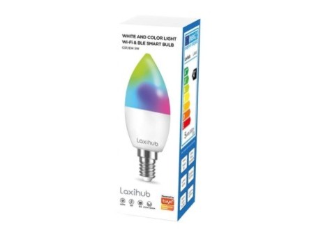 Laxihub Viedā LED spuldze WiFi BLE LAE14S E14 3.5W RGBW (2 pack) E14