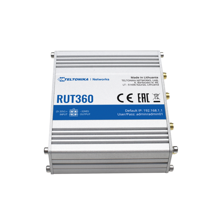 Teltonika RUT360 tööstuslik ruuter 4G / LTE (RUT360000000)