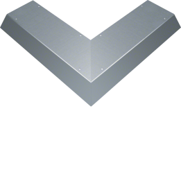 Блиндированный козырек Hager AKBA2000701 для внешнего угла 90°, для кабельного лотка AK, 200x70мм