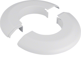 Hager RKR7035 Round Cable Rosette, Light Grey (RAL 7035)