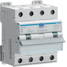 Hager ADM456C RCBO 4P 6kA C-6A 30mA Type A