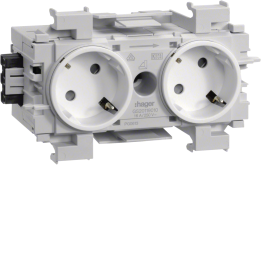 Hager GS20119016 Pistikupesa 2-osaline 45° Wago f-mount tw