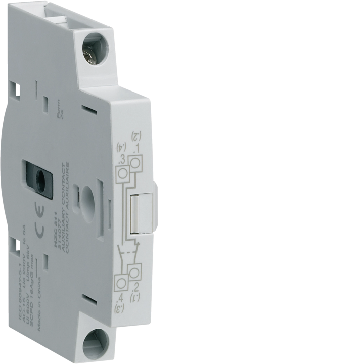 Hager HZC311 Auxiliary Contact 1C+1O for LBS 20-160A