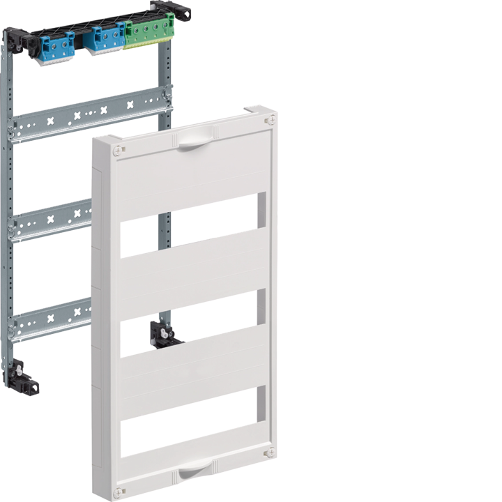 Hager UW31U Universal Distribution Board, 3 Rows, 450mm Height, DIN Rail