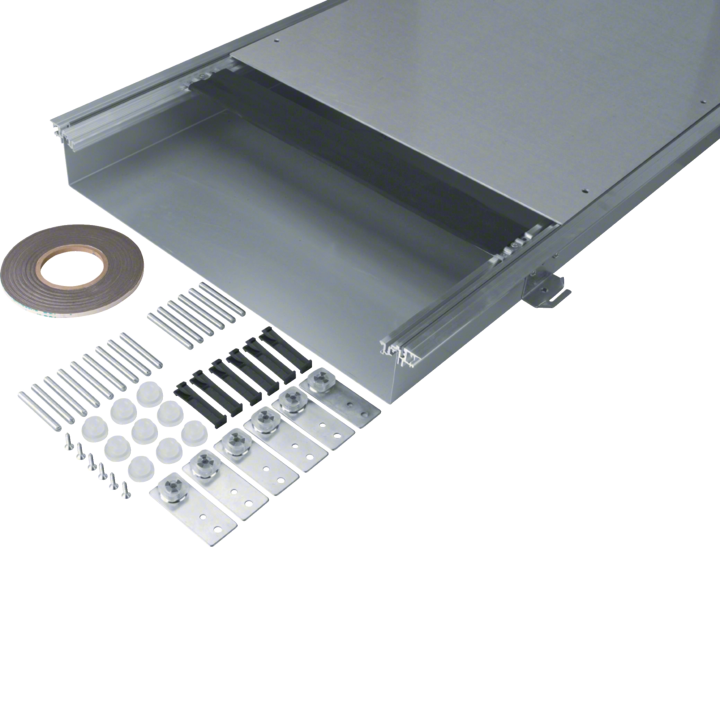 Hager BKWD600090 grindų kanalas, 600 mm, 90-130 mm aukščio, su sandarinimu