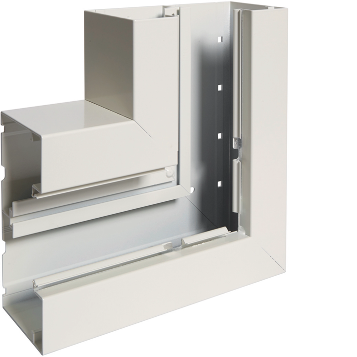 Hager BRA8517059016 tasainen kulma 85x170mm kansi 80mm valkoinen