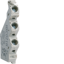 Hager HXC025H Auxiliary Contact Block 1NO+1NC 125V AC