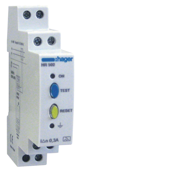 Hager HR502 Earth Leakage Relay 0.3A Type A