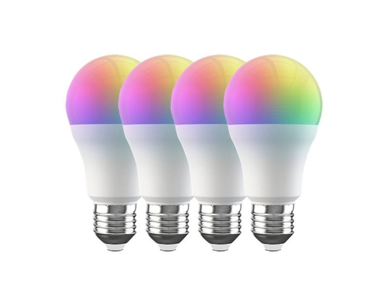 Broadlink Viedā LED spuldze WiFi LB4E27 E27 9W RGB (4 pack) E27