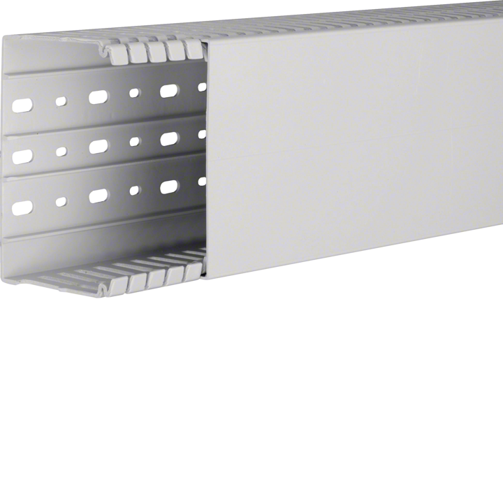 Hager HA780120 Slotted Panel Trunking 80x120mm Grey