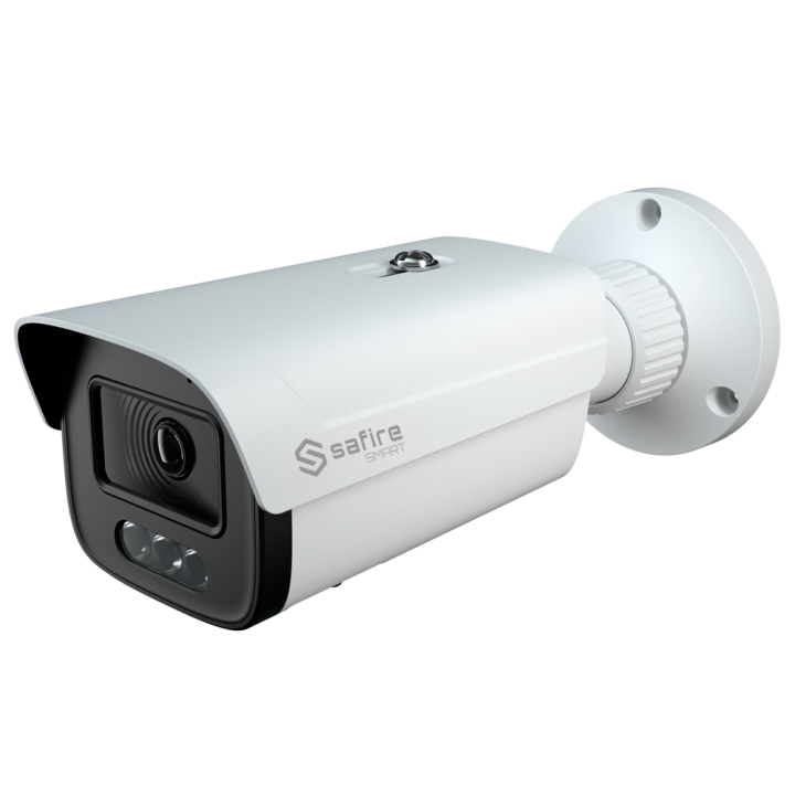 SAFIRE SMART SF-IPB371CA-4E1 4MP āra lodes IP kamera ar PoE, Wi-Fi, IR līdz 20m, balto LED, IP67, microSD līdz 256GB