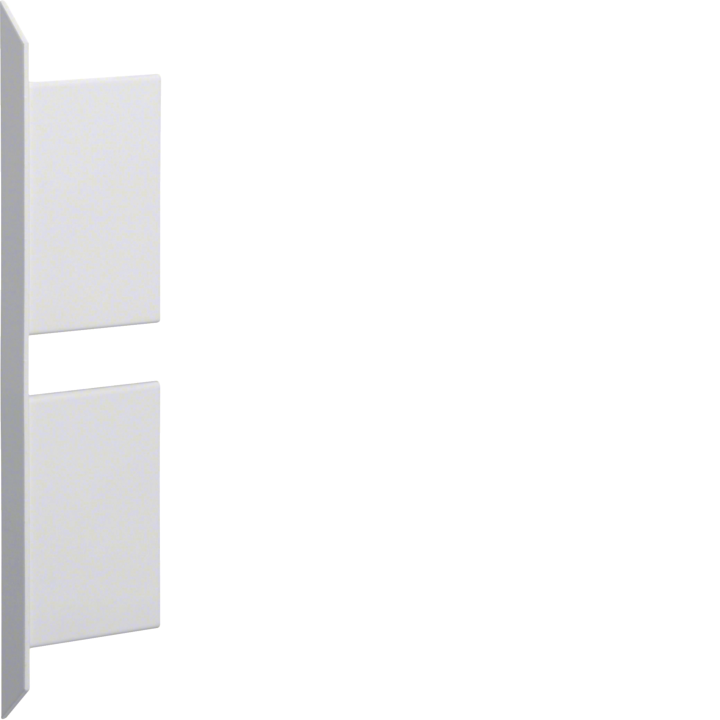 Hager BKIS121306D9016 Endcap for Slotted Panel Trunking 12.5mm x 12.5mm Steel White