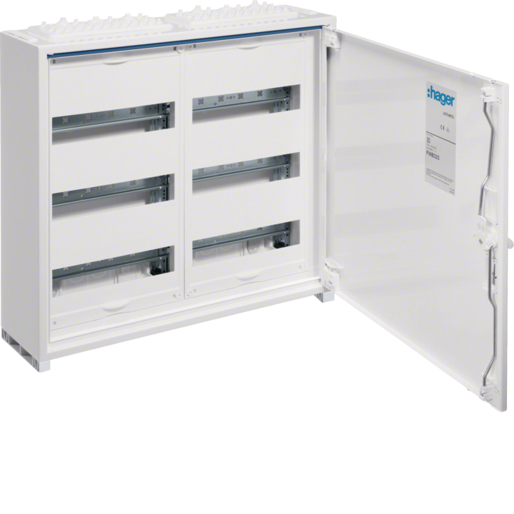 Hager FWB32 Universal Distribution Board Enclosure IP44 500x550x161mm 72 Modules