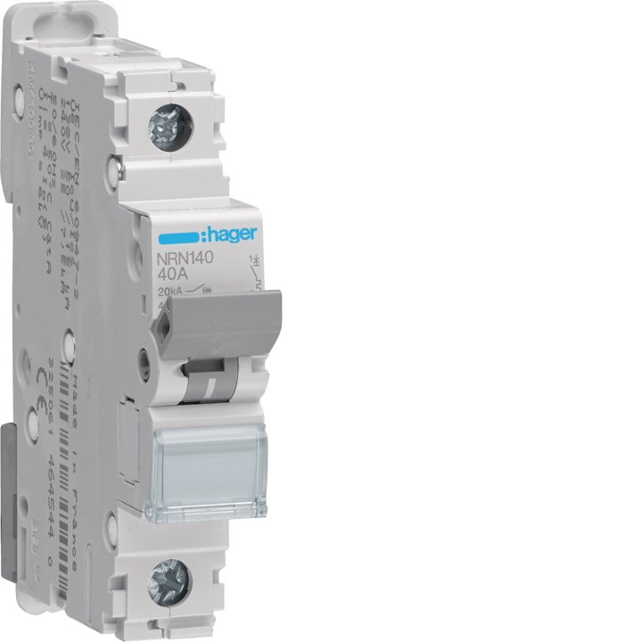 Hager NRN140 MCB 1P C-40A 20kA