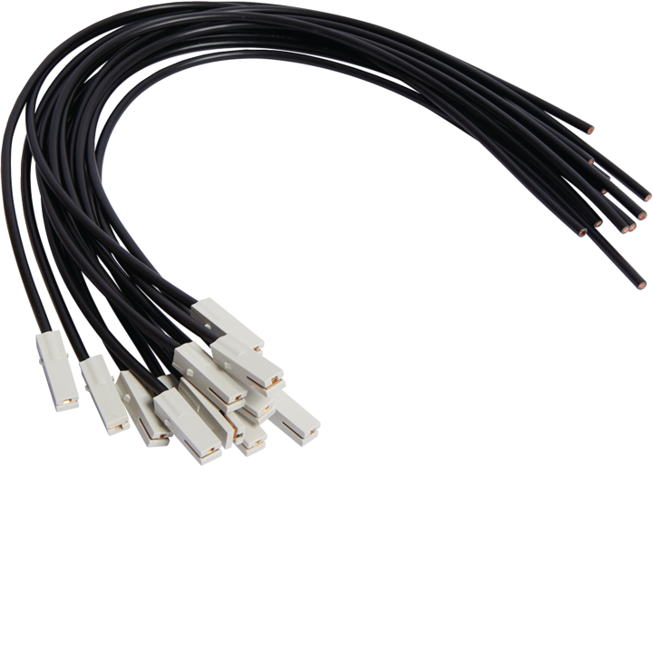 Hager KZ012 Connecting Cable, 500mm, 6mm², Black