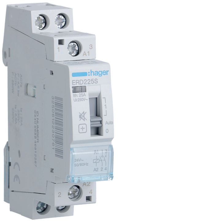 Hager ERD225S Humfree Override Controller 25A 2NO 24VAC