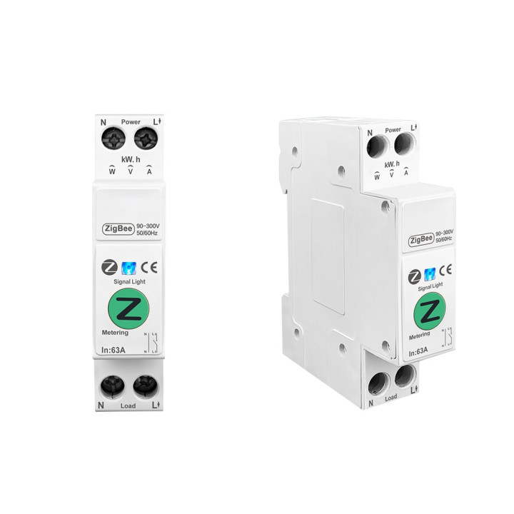 Immax NEO Smart elektroninen katkaisija yksivaiheinen 1-63A, kulutuksen mittaus, Zigbee 3.0