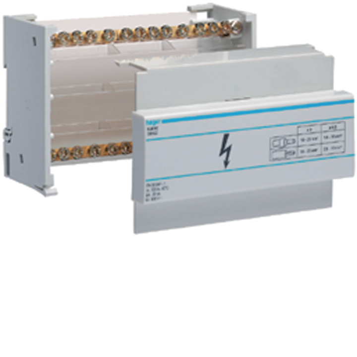 Hager KJ02A Brass Busbar Terminal 90A 2-Pole