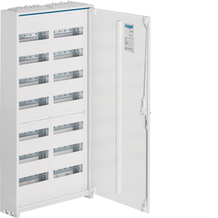 Hager FWB72D Distribution Board, IP44, 1100x550x161mm, 68 Modules