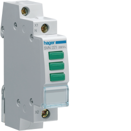 Hager SVN221 Green Triple Indicator Light 230V AC