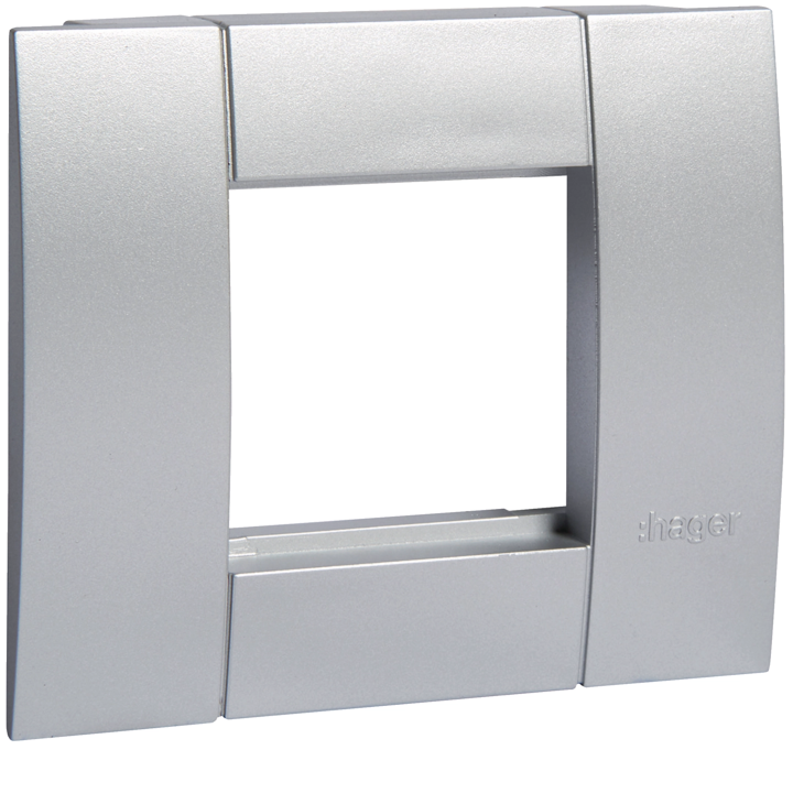 Hager GT451ALU Outlet Box 1 Gang 45x45mm alumiinia