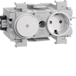 Умная розетка Hager GS11019016 с выключателем, Zigbee, белый