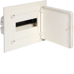 Hager VF108PD Flush-Mounted Distribution Board, 8 Modules, White Door, IP30