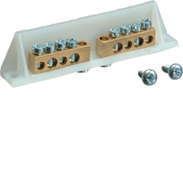 Hager VZ722 Distribution Block, 3-Pole, with PE/N Terminal, 3M