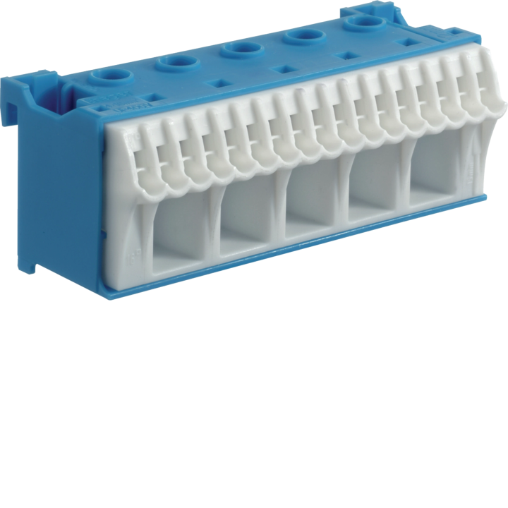 Hager KN22N Neutral Terminal Block, 22 Connections, 125A, Quick Connect