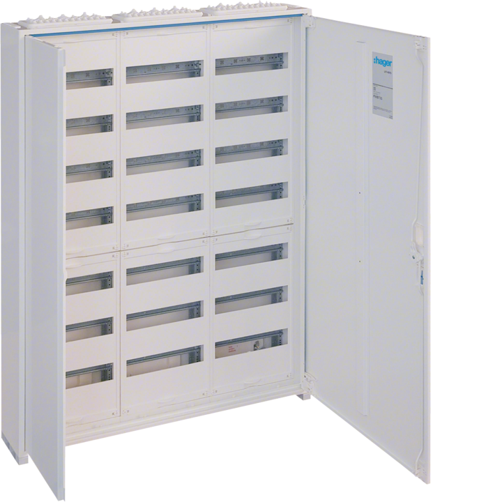 Корпус Hager FWB73, распределительный щит, IP44, 1100x800x161мм, 52 модуля