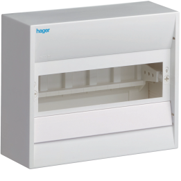 Hager GD110N Mini-enclosure, 10 Modules, IP30, 1xPE, 1xN