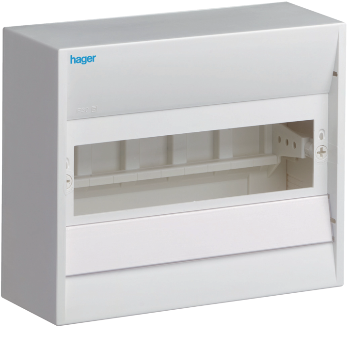 Распределительный шкаф Hager GD110N миниатюрный, 10 модулей, IP30, 1xPE, 1xN