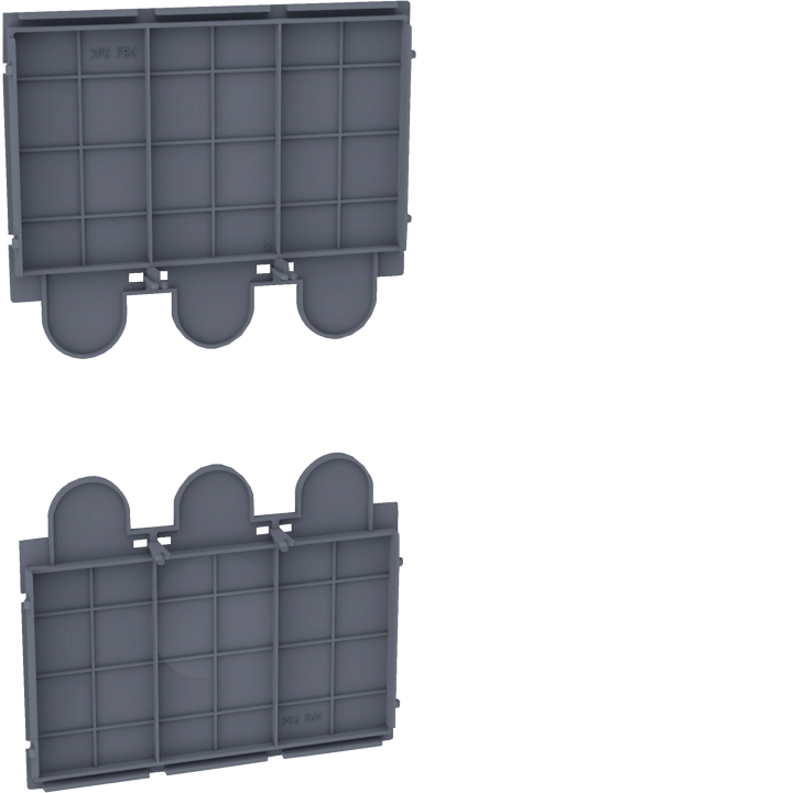 Hager HYW050H Earth Plate Straight Terminal 3P P630
