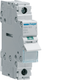 Hager SBN163 1P 63A Switch Disconnector