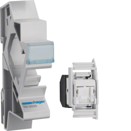 Hager TN003S RJ45 Connector Cat.6 UTP with Support