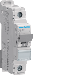 Hager NQN110 MCB 1P 10A B-Curve 25kA 1 Module