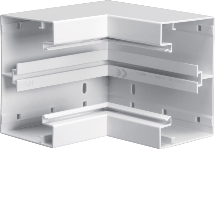 Hager BRA8513049016 Vidinis kampas 85x130mm su dangteliu 80mm baltas
