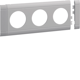 Hager GB080307035 Esiplaadi 3-osaline pistikupesa kaas 80 lg