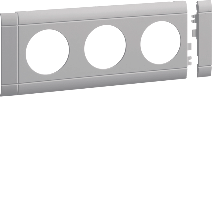 Hager GB080307035 Esiplaadi 3-osaline pistikupesa kaas 80 lg