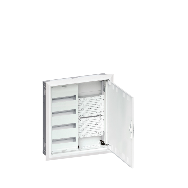 Hager FWU42K1 Flush Enclosure 2x4r Distrib+Multimedia