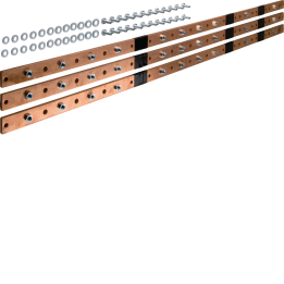 Hager UM10K Universal Busbar 40x10mm 6 Sections