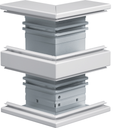 Hager BRA652103D9016 External Corner 68x210mm for Trunking Lid 2x80mm White