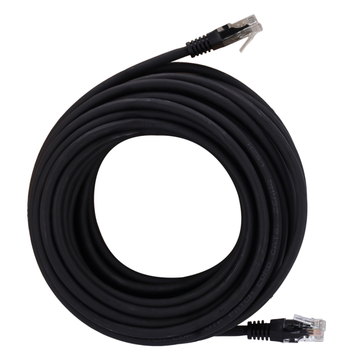 SAFIRE UTP6-H-10BK Cat6 U/UTP kytkentäkaapeli 10m musta