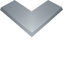 Hager AKBA2000401V Blind Lid External Corner 100EW for AK Trunking 200x40mm