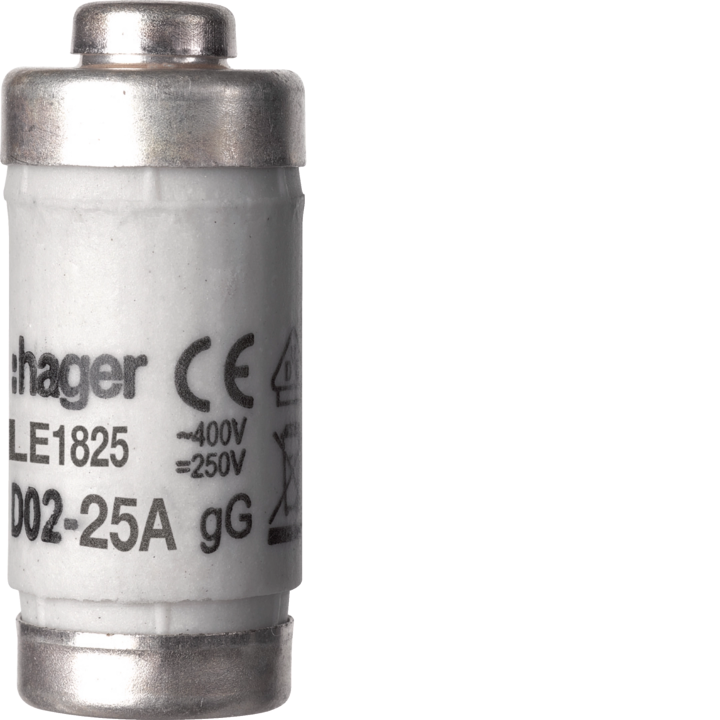 Hager LE1825 D02 Fuse 25A 400V gG with Indicator