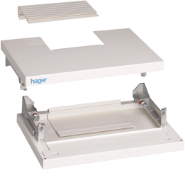 Hager FC416 Top & Bottom Panel, Quadro4, 370 mm