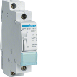 Hager EPN510 Latching Relay 1NO 230V AC