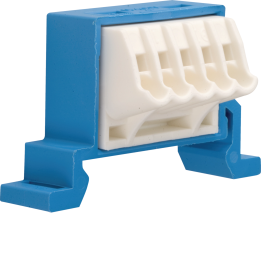 Hager VZ456N Neutral Terminal Block for DIN Rail, QuickConnect