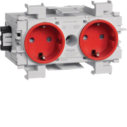 Hager GS20013020 Smart Socket 2-Gang Red
